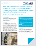 JAN© Accountants and Business Consultants extend their long-standing partnership with Thales by migrating to SafeNet Trusted Access - Case Study
