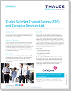 Thales SafeNet Trusted Access (STA) and Canopius Services Ltd